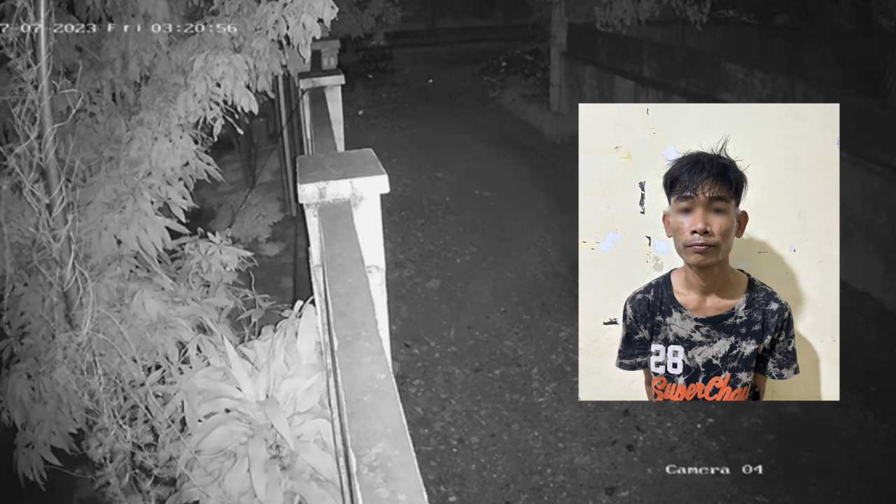 នគរបាលខណ្ឌឬស្សីកែវ ឃាត់ខ្លួនជនសង្ស័យម្នាក់ ដែលធ្វើសកម្មភាពលួច(ទ្រព្យសម្បត្តិប្រជាពលរដ្ន)នៅក្នុងមូលដ្ឋាន