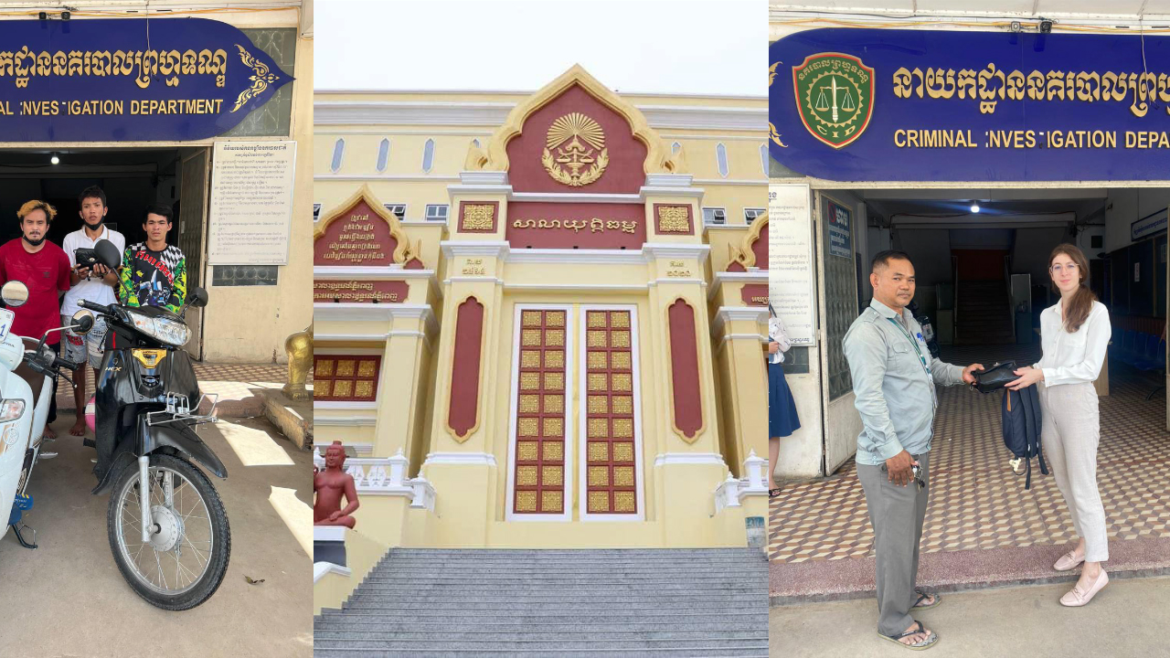 តុលាការសម្រេចឃុំខ្លួនជនត្រូវចោទទាំង៣នាក់ដែលឆក់កាបូបជនជាតិបរទេសបានសម្រេច