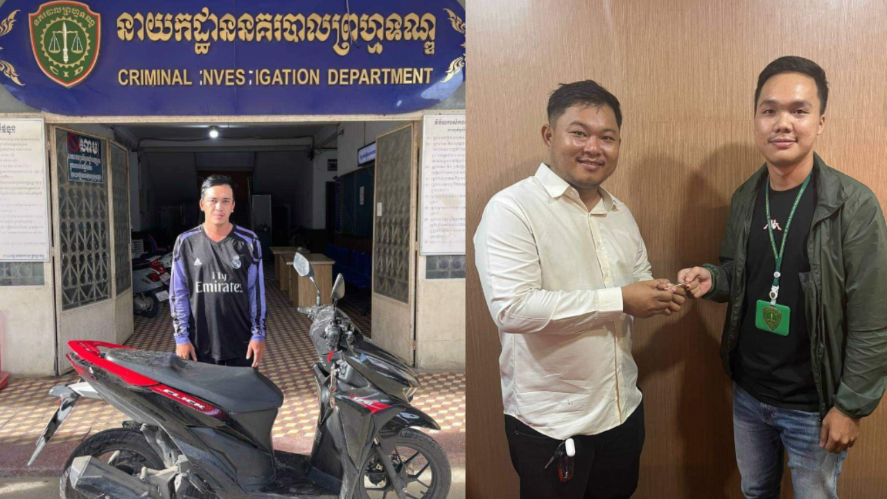 មុខសញ្ញាចាស់ទេីបចេញពីពន្ធនាគារ និងបានធ្វេីសកម្មភាពឆក់ ចំនួន ០២ដង ត្រូវកម្លាំងជំនាយកដ្ឋាននគរបាលព្រហ្មទណ្ឌធ្វេីការឃាត់ខ្លួន
