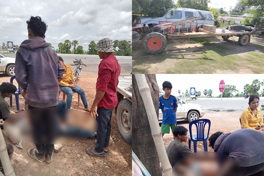 មនុស្សចំនួន ០៣នាក់ រងរបួសធ្ងន់ស្រាលក្នុងគ្រោះថ្នាក់ចរាចរណ៍រវាងម៉ូតូបុកជាមូយគោយន្តកន្ត្រៃ