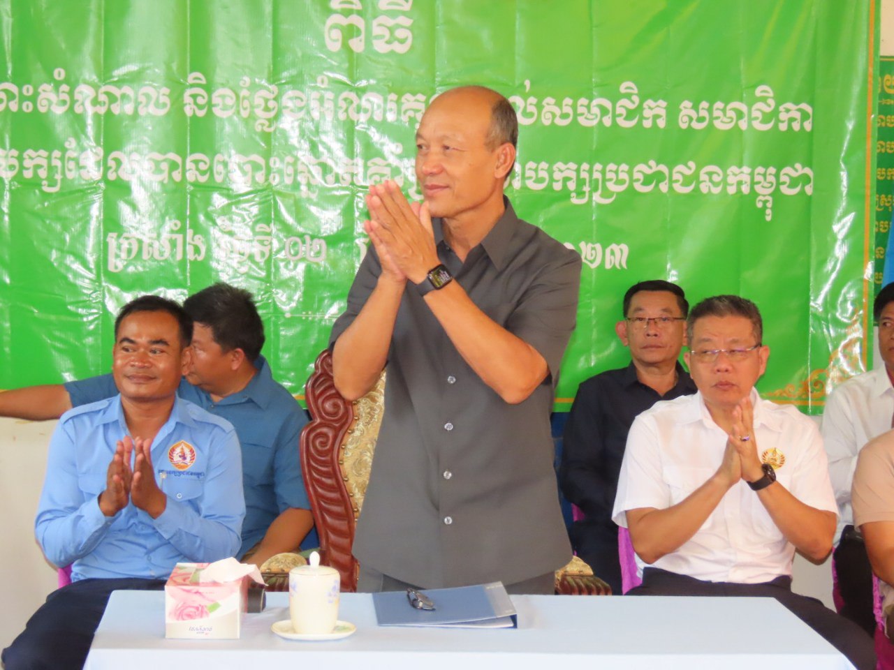 លោក សៅ សុខា បន្តចុះជួបសំណេះសំណាលនិងថ្លែងអំណរគុណដល់សមាជិក សមាជិកាបក្សប្រជាជនកម្ពុជាចំនួន៤ឃុំ មានចំនួនសរុប ៣.៣៥០នាក់ នៅស្រុករមាសហែក