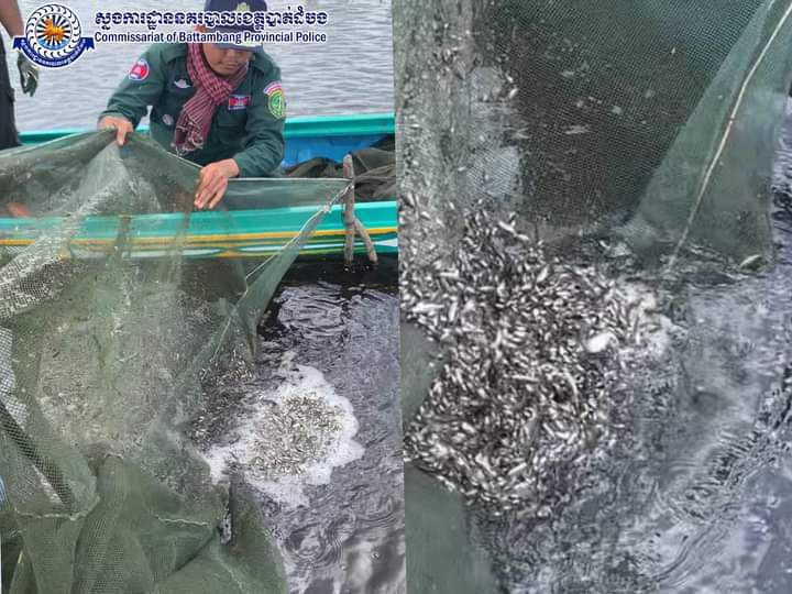 បទបញ្ជារបស់លោកឧត្តមសេនីយ៍ទោ សាត គឹមសាន លើការងារបង្រ្កាបបទល្មើសនេសាទខុស ច្បាប់ក្នុងមូលដ្ឋានត្រូវបានសមត្ថកិច្ចនគរបាលស្រុកឯកភ្នំបន្តអនុវត្តដូចភ្លៀងរលឹម