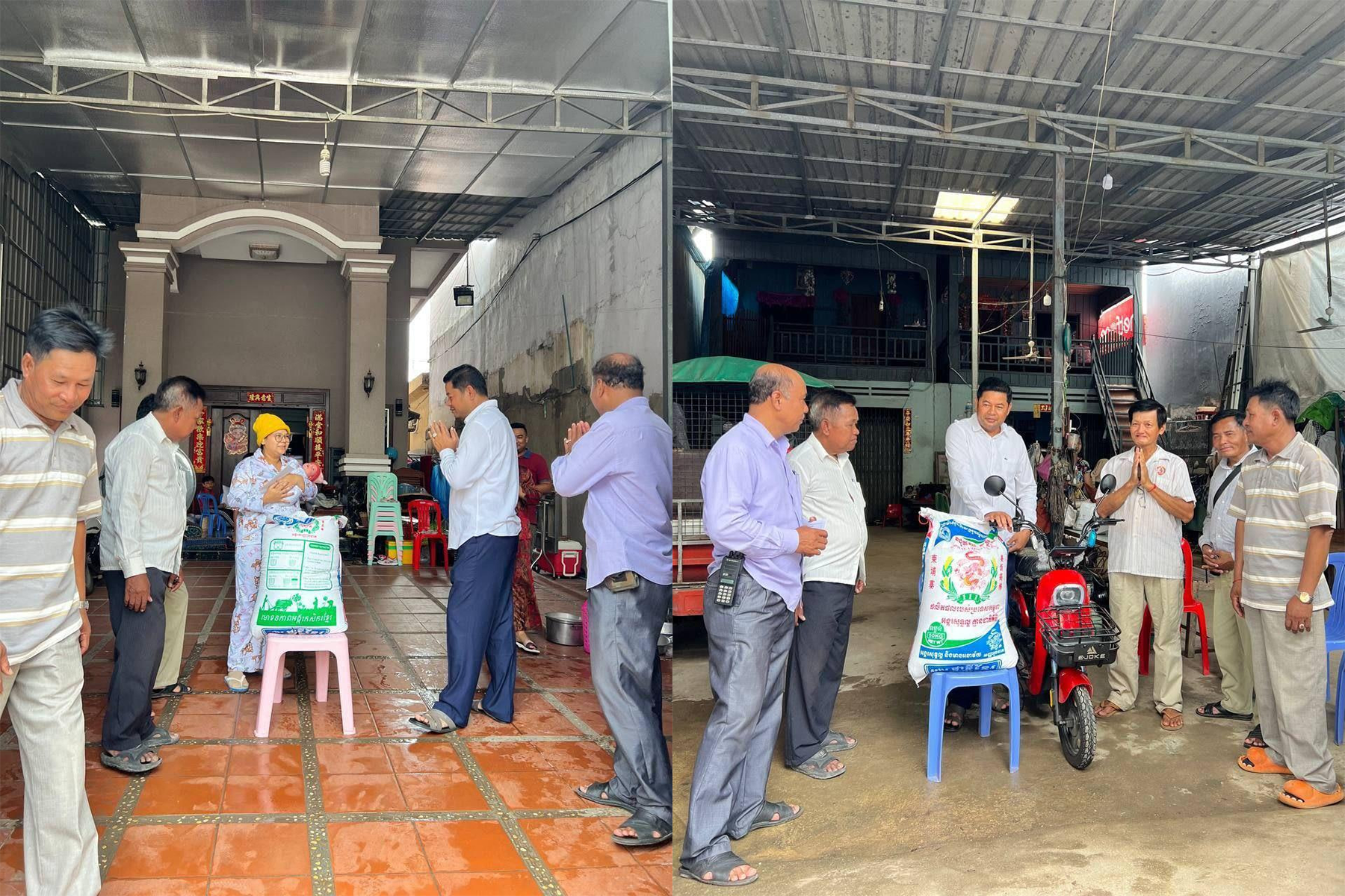 ក្រុមការងារមូលដ្ឋានសង្កាត់ដើមមាន នាំអំណោយចែកជូនពលរដ្ឋ មានពិការភាពក្រីក្រ