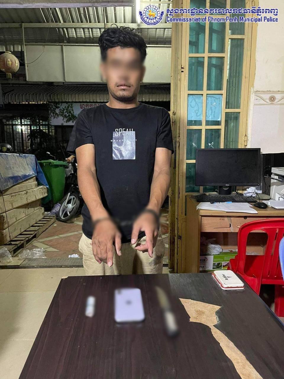 កម្មតាមទាន់មែន! ជនសង្ស័យម្នាក់ ក្នុងចំណោមបក្ខពួកចំនួន០២នាក់ ពាក់ព័ន្ធករណីប្លន់យកទូរស័ព្ទនិងលុយ ចាប់បានហើយ!