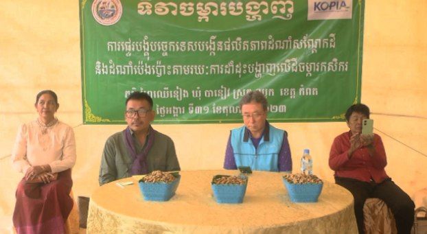 បច្ចេកទេសរបស់មន្ត្រីជំនាញបានផ្តល់បង្គុំផលិតកម្មដំណាំបន្លែ៧មុខជូនមន្ត្រីផ្សព្វផ្សាយកសិកម្ម និងកសិករក្នុងស្រុកឈូក