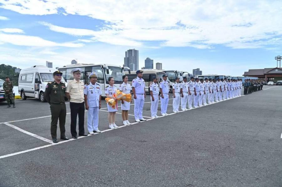 នាវាកងទ័ពជើងទឹកសហព័ន្ធរុស្ស៊ី Russian Pacifice Fleet’s Ships ០១គ្រឿង ចូលចតនៅកំពង់ផែស្វយ័តក្រុងព្រះសីហនុ