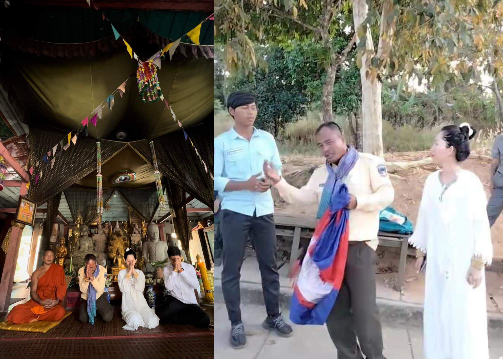 អ្នកលក់អនឡាញម្នាក់អាះអាងខ្លួនជាបារមីស្នងរូប «ព្រះនាងឥន្ទ្រទេវី» និង មគ្គុទ្ទេសក៍ទេសចរណ៍ ពុលទឹកមាត់ ត្រូវបានអាជ្ញាធរជាតិប្រាសាទព្រះវិហារហាមឃាត់មិនឲ្យឡើងទៅបួងសួង