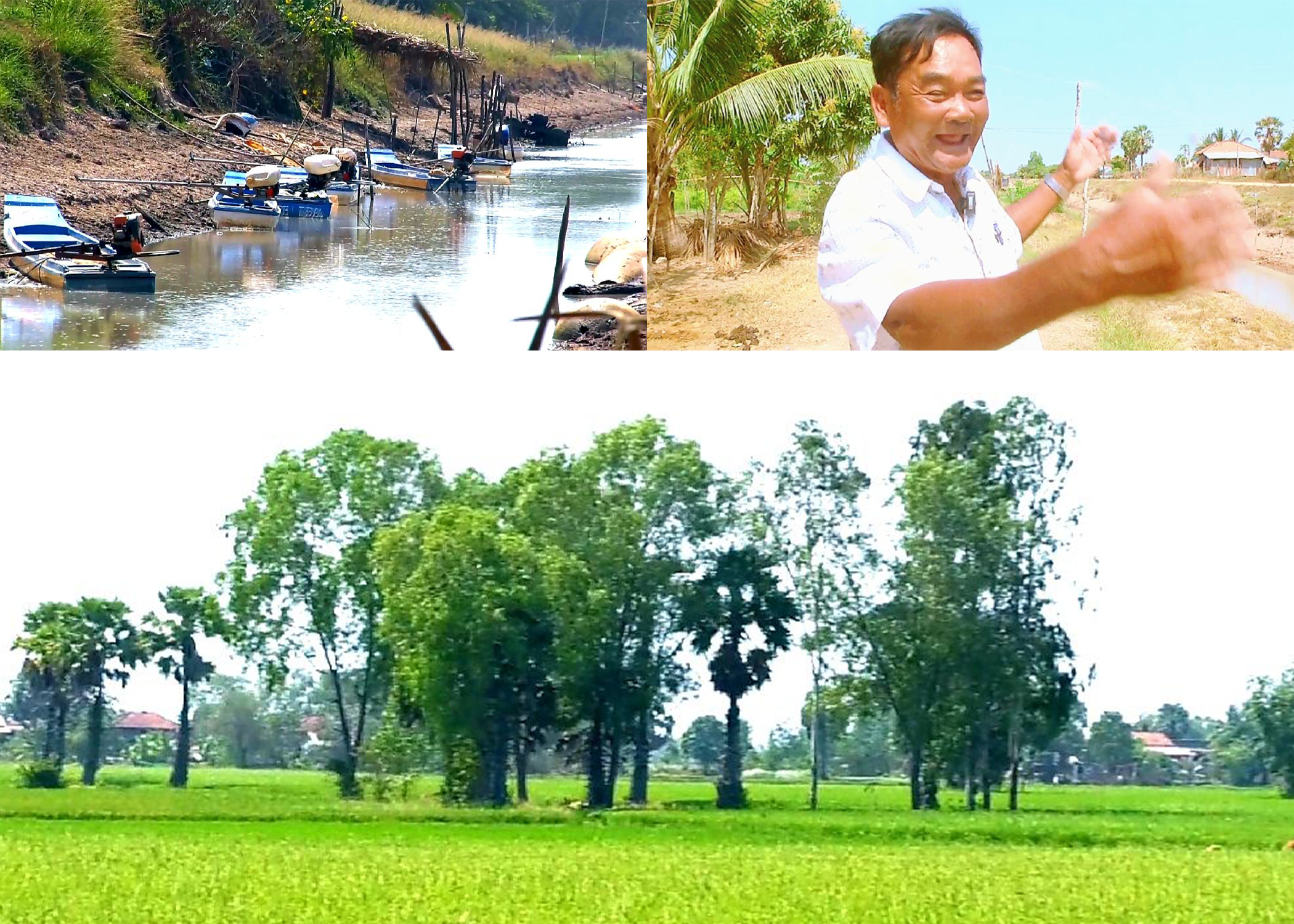 អាជ្ញាធរឃុំ និងប្រជាកសិកបានសម្តែងសេចក្តីត្រេកអរពេលមានទឹកស្រោចស្រពស្រែស្រូវរដូវប្រាំង ខណៈពេលកំពុងមានតម្លៃនៅទីផ្សារល្អ