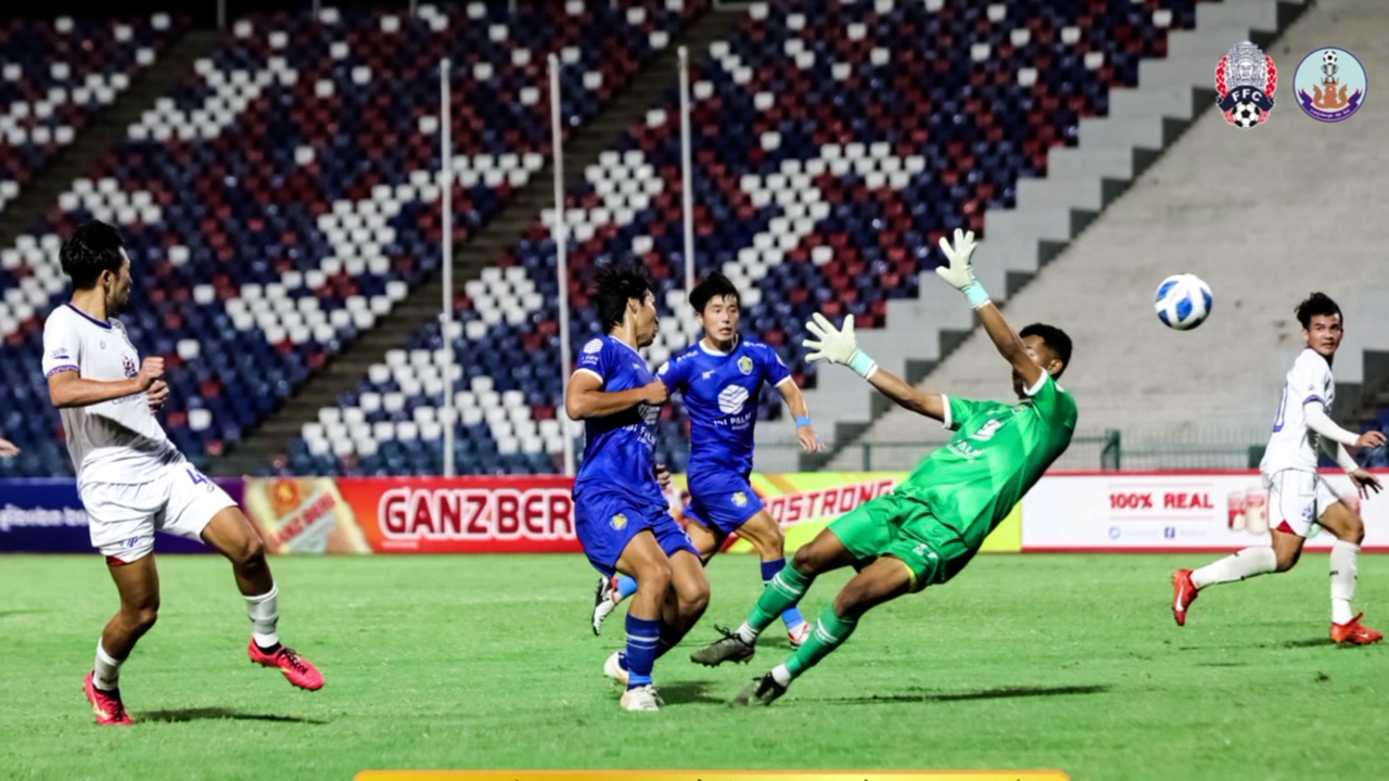 ក្រុម វិសាខា ស្វាយរៀង ភ្នំពេញក្រោន និង ក្រុមបឹងកេត ឈ្នះក្នុងជើងទី១ នៃវគ្គ ១/៤ ផ្ដាច់ព្រ័ត្រនៃព្រឹត្តិការណ៍បាល់ទាត់ ពានសម្ដេចហ៊ុនសែន លើកទី១៧