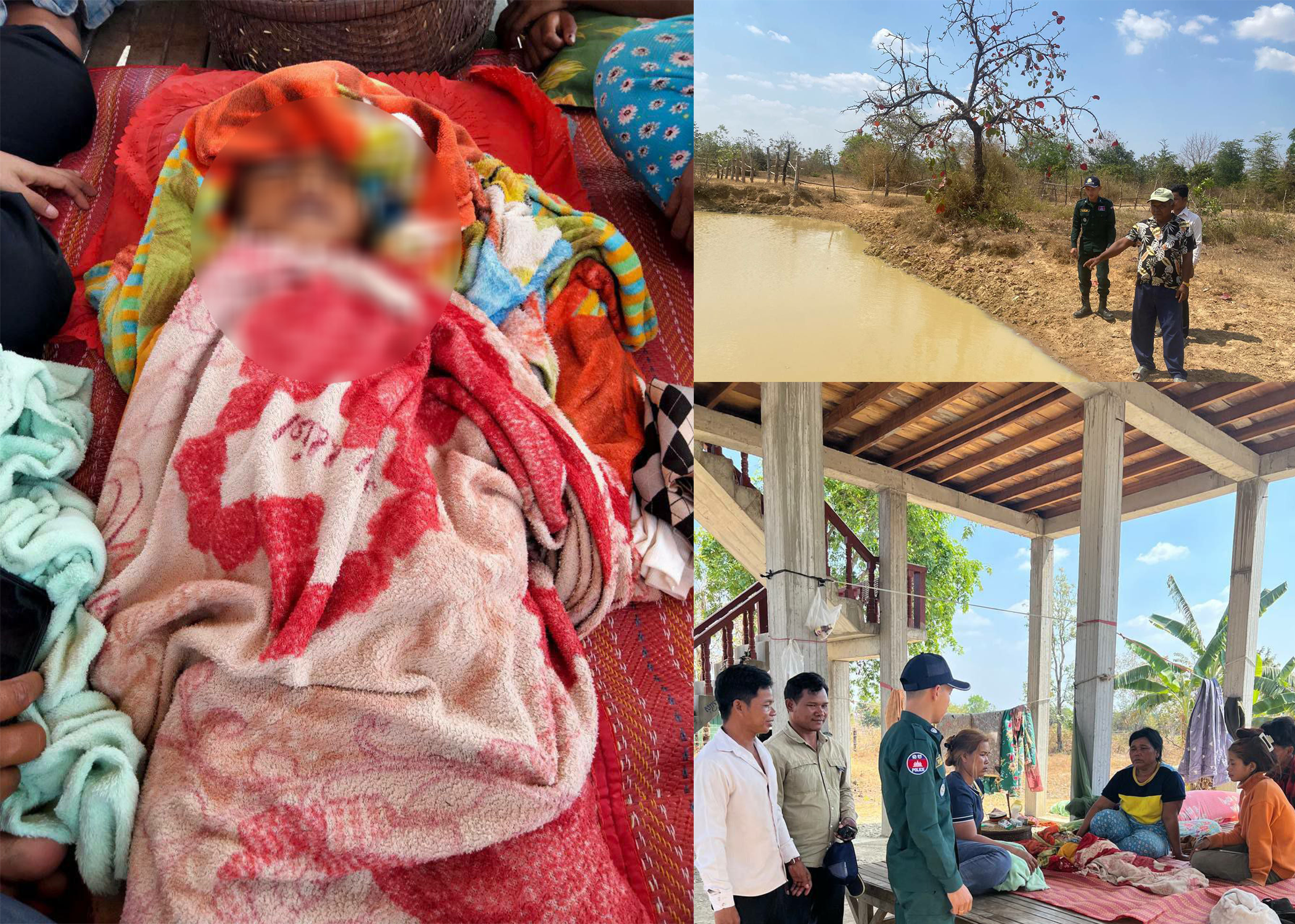ក្មេងប្រុសអាយុ២ឆ្នាំម្នាក់ ចុះលេងស្រះទឹកខាងក្រោយផ្ទះបណ្តាលឲ្យលង់ស្លាប់យ៉ាងអាណោចអធម៌