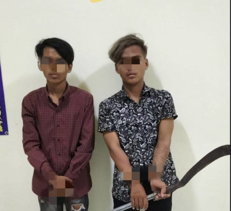 ជនសង្ស័យ២នាក់ក្នុងចំណោម៧នាក់សមត្ថកិច្ចឃាត់ខ្លួនករណីធ្វើសកម្មភាពបានយកកាំបិតផ្គាក់កាប់ទៅលើជនរងគ្រោះ