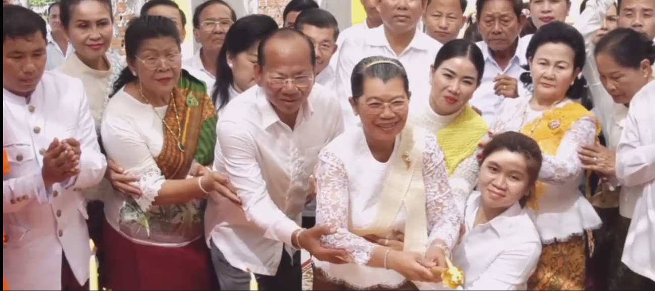 សម្តេច ម៉ែន សំអន អញ្ជើញបញ្ចុះបឋមសិលាកសាងព្រះវិហារថ្មី ក្នុង វត្តពោធិ៍ព្រឹក្សាខារាម (ហៅវត្តតូប)
