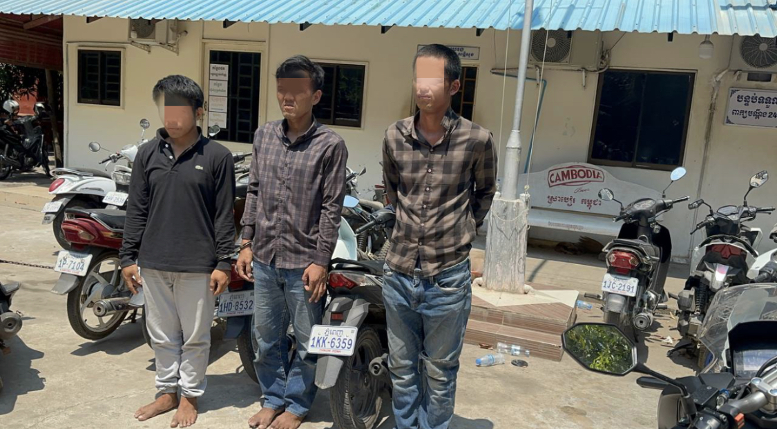 លួចម៉ូតូបានហេីយតែគេចខ្លួនមិនរួចជាប់ខ្នោះបស់សមត្ថកិច្ច