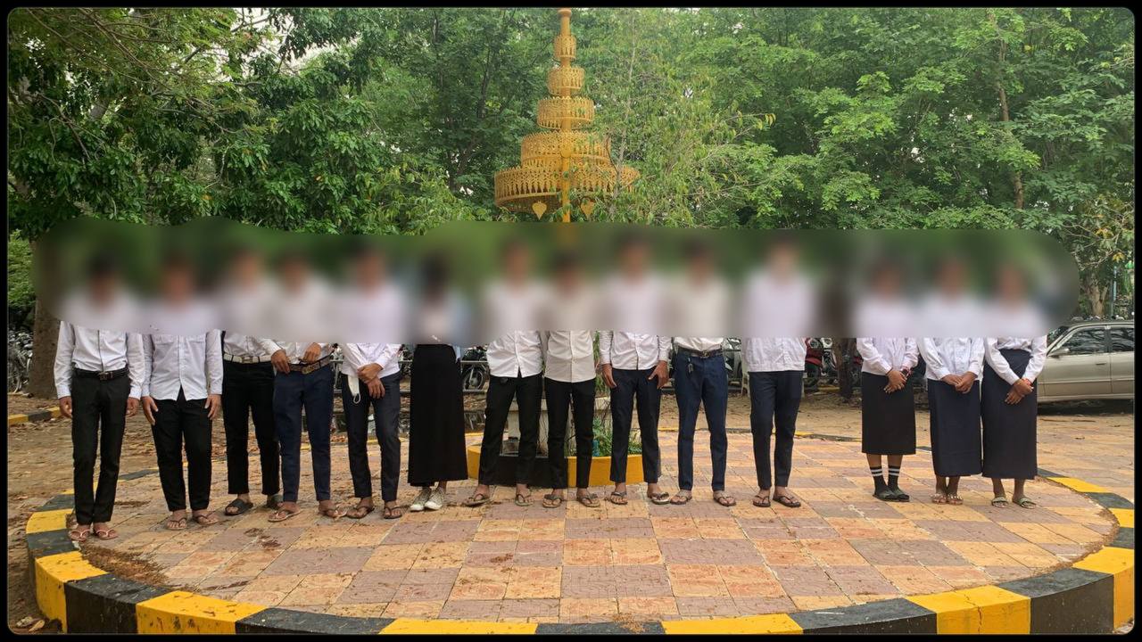 អាជ្ញាធរចុះប្រមូលសិស្សសាលាប្រុសស្រី១៤នាក់ ដែលគេចសាលាយកមកអប់រំណែនាំ