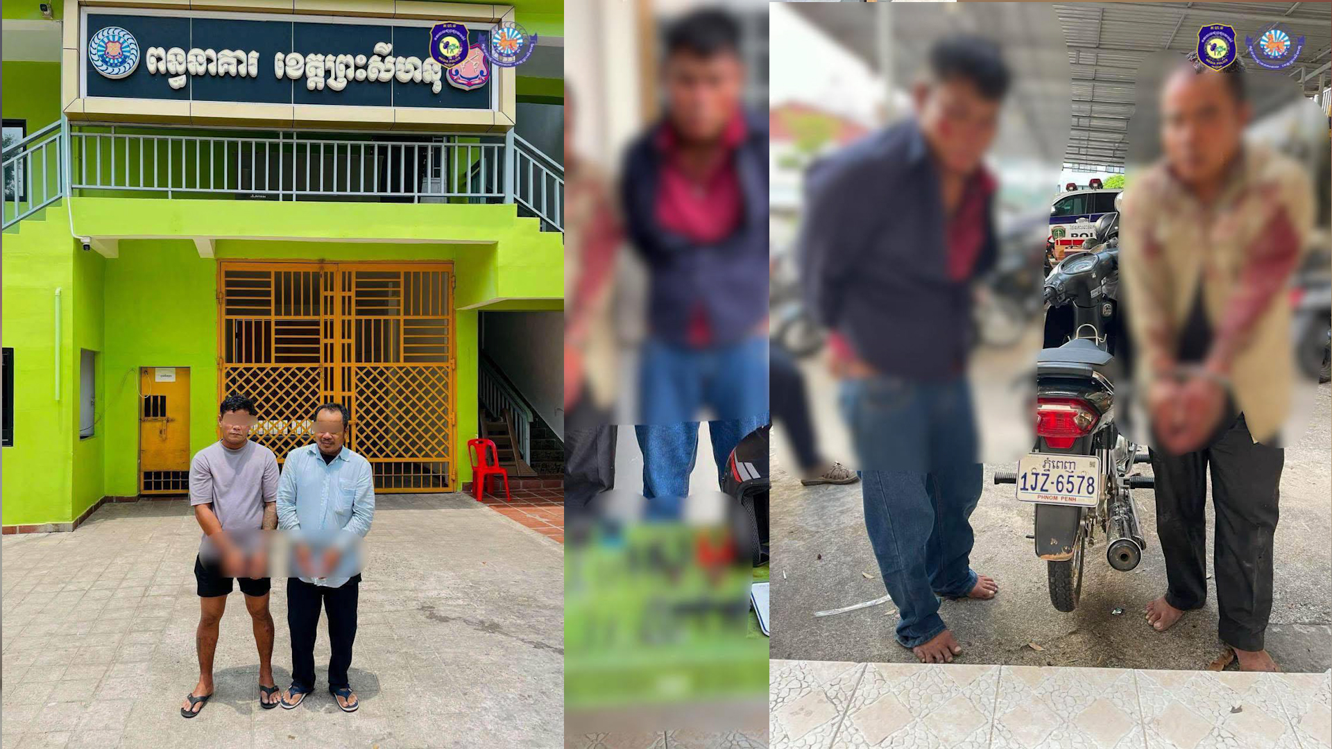ឃាត់ខ្លួនជនសង្ស័យ០២នាក់ ដែលជាមុខសញ្ញាលួចកាច់បំបែកសោរ.កម៉ូតូសកម្ម បានសម្រេចជាង២០លើក និងធ្លាប់ជាប់ពន្ធនាគារចំនួន ០៣ខេត្ដ