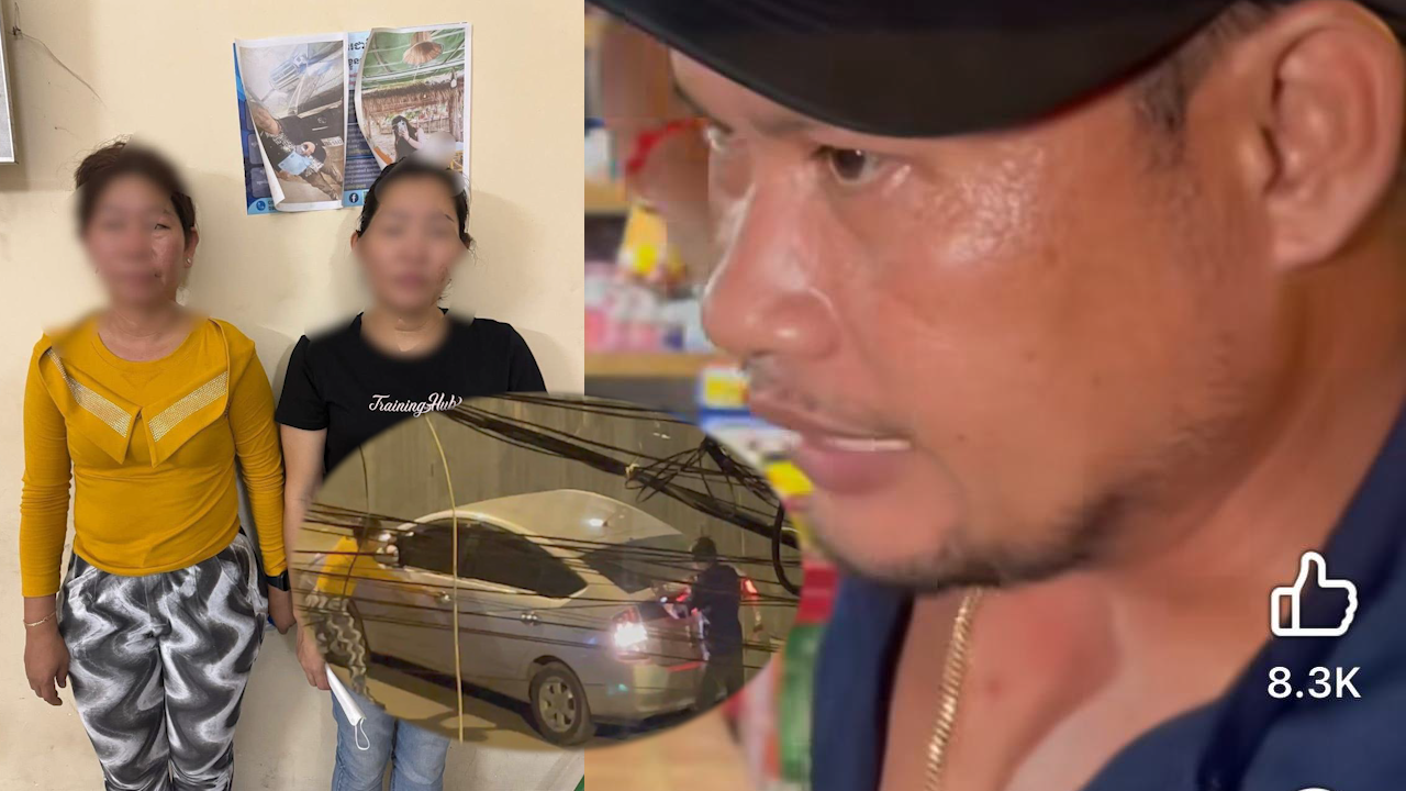 Update : ថាមិនរួចខ្លួនមិនរួចមែន!! មនុស្សមួយក្រុមនាំបក្សពួក ព្រួតវាយ និងបើកទ្បានដេញបំបុក ស្រ្តីជាតារាចម្រៀងម្នាក់ ត្រូវសមត្ថកិច្ចឃាត់ខ្លួនបានស្រ្តី០២នាក់ហើយ នៅឡើយបុរសម្នាក់ទៀត