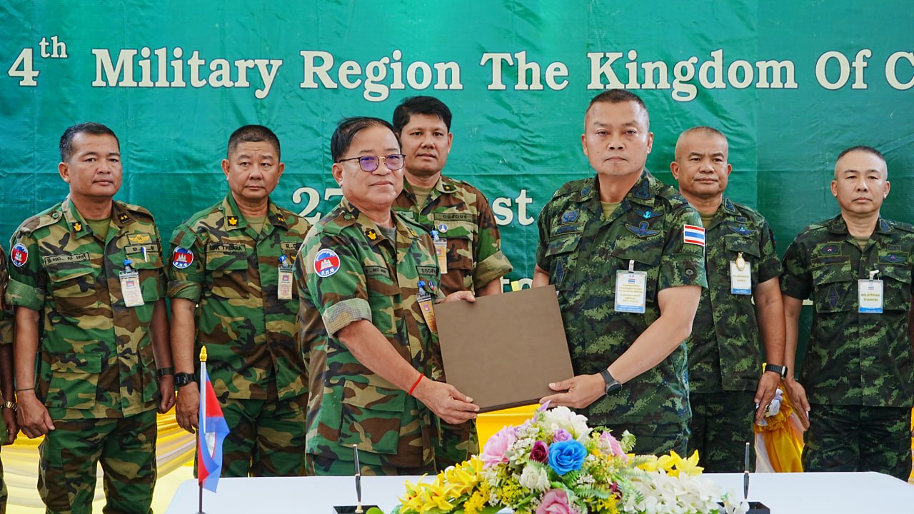 កិច្ចប្រជុំវិសាមញ្ញ RBC កម្ពុជា-ថៃ បានឯកភាពគ្នាលើ ១១ ចំណុច ដើម្បីលើកកម្ពស់កិច្ចពិភាក្សា និងបង្កើនជំនឿទុកចិត្តសំដៅកាត់បន្ថយភាពតានតឹង និងរក្សាសន្តិភាព នៅតាមបណ្តោយព្រំដែន
