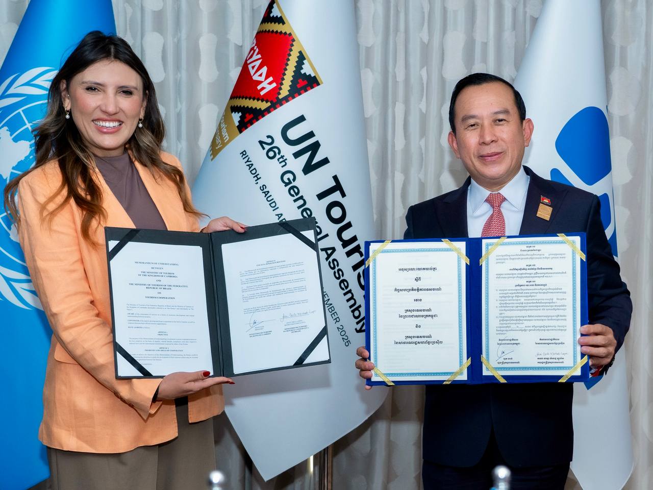 ប្រេស៊ីល ជាប្រទេសនៅទ្វីបអាមេរិកខាងត្បូងដំបូងគេបង្អោះ បានចុះ MoU ជាមួយកម្ពុជា ស្តីពី “កិច្ចសហប្រតិបត្តិការលើវិស័យទេសចរណ៍”