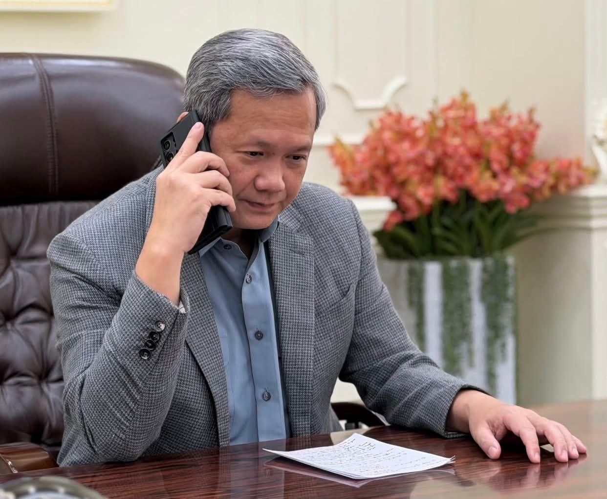 មេដឹកនាំកម្ពុជា សម្តេច ហ៊ុន ម៉ាណែត បានជួបពិភាក្សាតាមទូរសព្ទជាមួយរដ្ឋមន្ត្រីការបរទេសអាមេរិក ដើម្បីជំរុញឱ្យមានបទឈបាញ់ និងការអនុវត្តកិច្ចព្រមព្រៀងសន្តិភាពគូឡាឡាំពួ