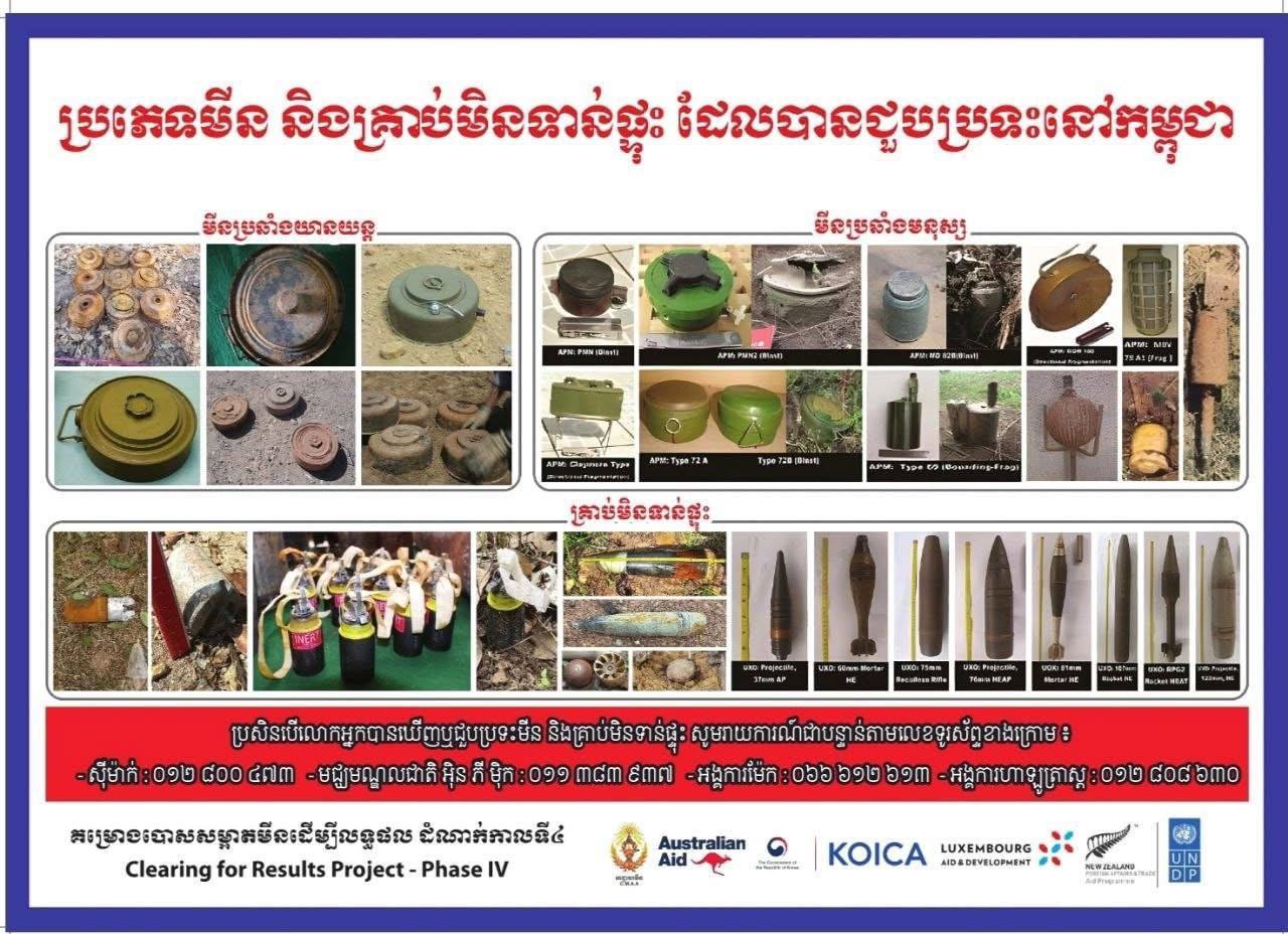 អាជ្ញាធរមីន ចាត់វិធានការបន្ទាន់ក្នុងការអប់រំផ្សព្វផ្សាយ ការយល់ដឹងពីគ្រោះថ្នាក់ដោយសារយុទ្ធភណ្ឌគ្រឿងផ្ទុះ