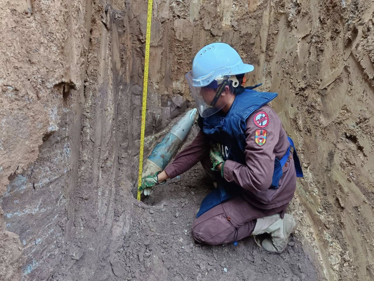 CMAC បោសសម្អាតគ្រាប់ ១៥៥មម និងសំណល់យុទ្ធភណ្ឌសង្គ្រាម នៅស្រុកជាំក្សាន្ត ដើម្បីធានាសុវត្ថិភាពប្រជាពលរដ្ឋ