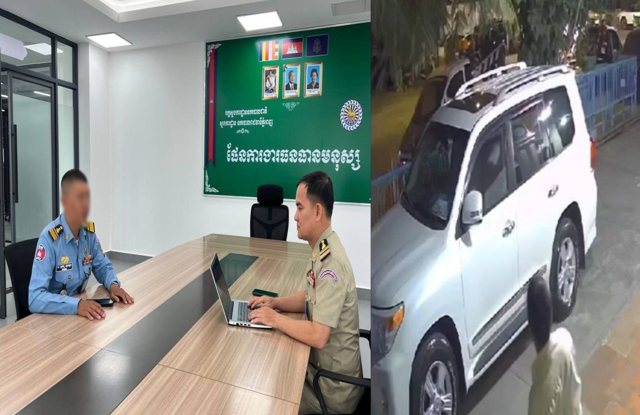 មន្ត្រីនគរបាលពាក់ស័ក្តិ៤ម្នាក់ ទទួលស្គាល់ថា «ខ្លួនបានគប់កញ្ចក់ឡានមែន» ដោយសារស្រវឹង,ពេលនេះត្រូវបានផ្អាកការងារបណ្តោះអាសន្ន រង់ចាំថ្នាក់លើដាក់វិន័យ